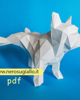 Cane Modello 3D di Carta + 5 immagini di cani